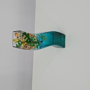 Joan Baker Designs Handpainted Glass Curvy Butterfly Vase